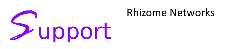 Rhizome Networks Support